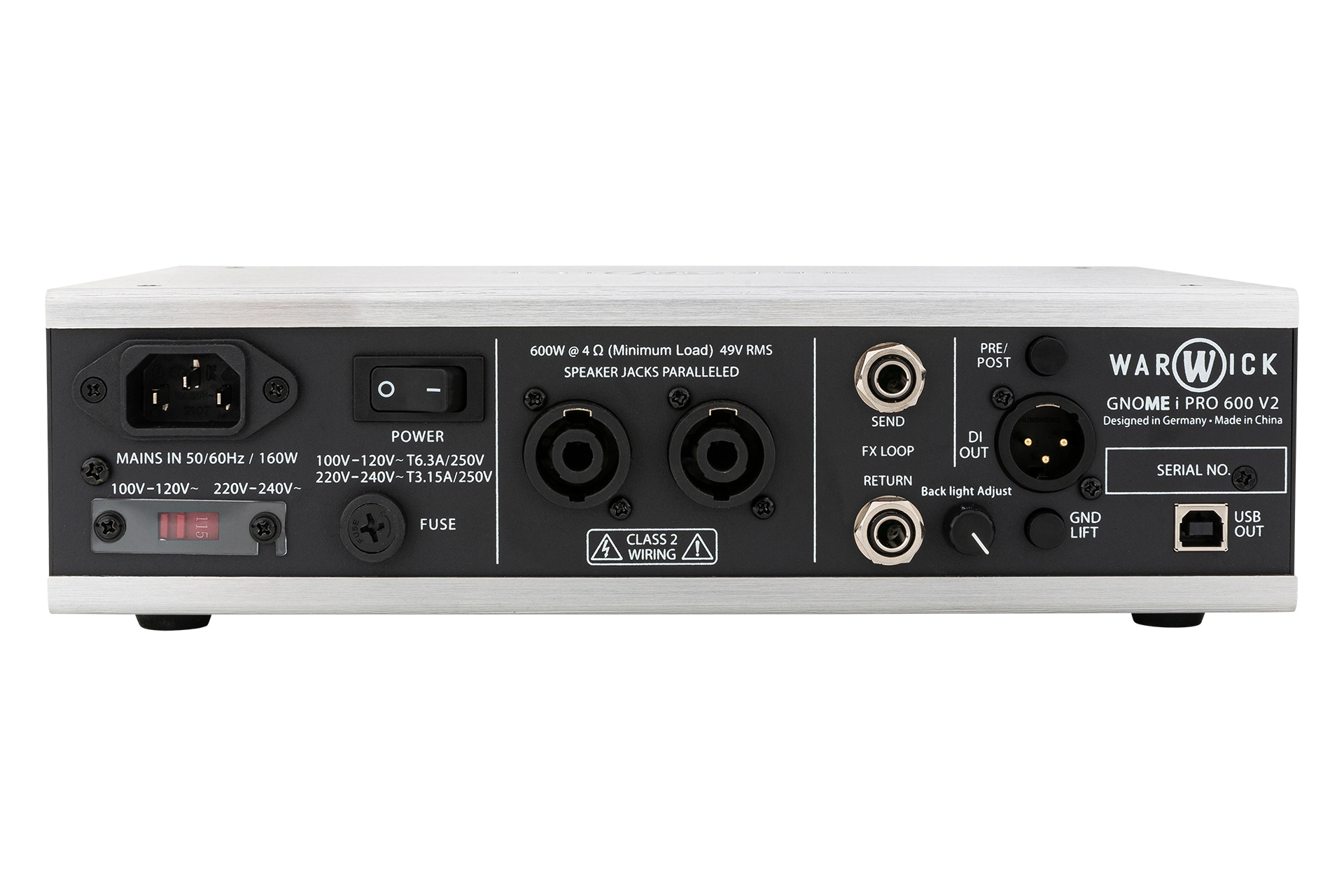Gnome i Pro 600W V2 Digital Pocket Amp, w/ USB Interface, 230 Volt